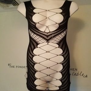 Fishnet Mini Dress